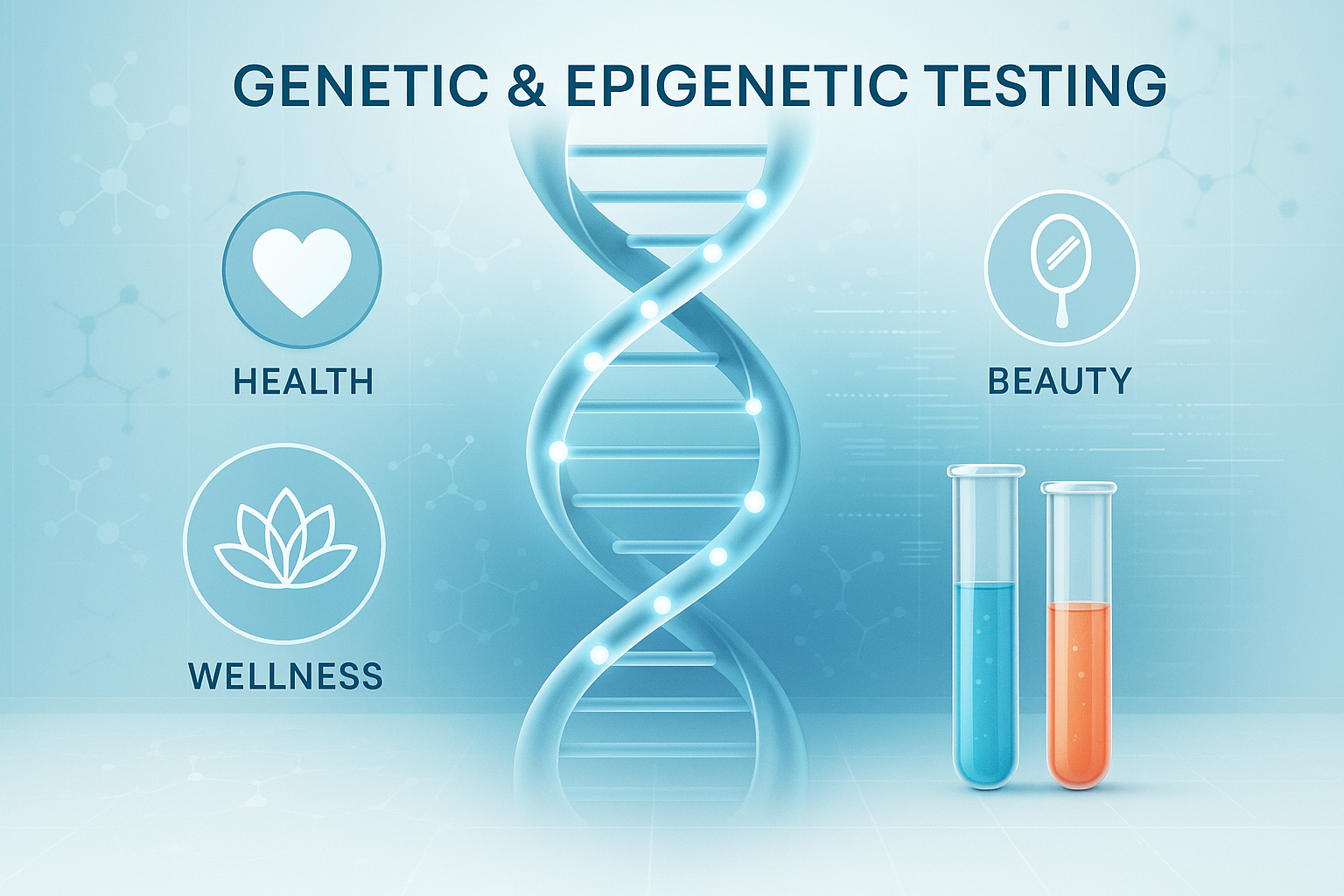 ALUSIVO A PRUEBAS GENETICAS Y EPIGENETICAS PARA SALUD, BELLEZA Y BIENESTAR